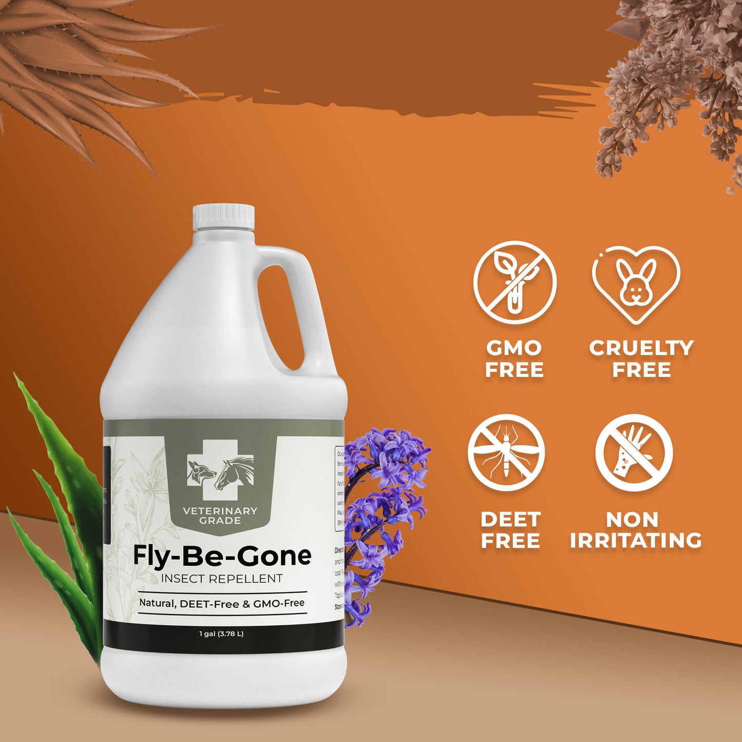Fly-Be-Gone Natural Insect Repellent Solution (1 gallon)