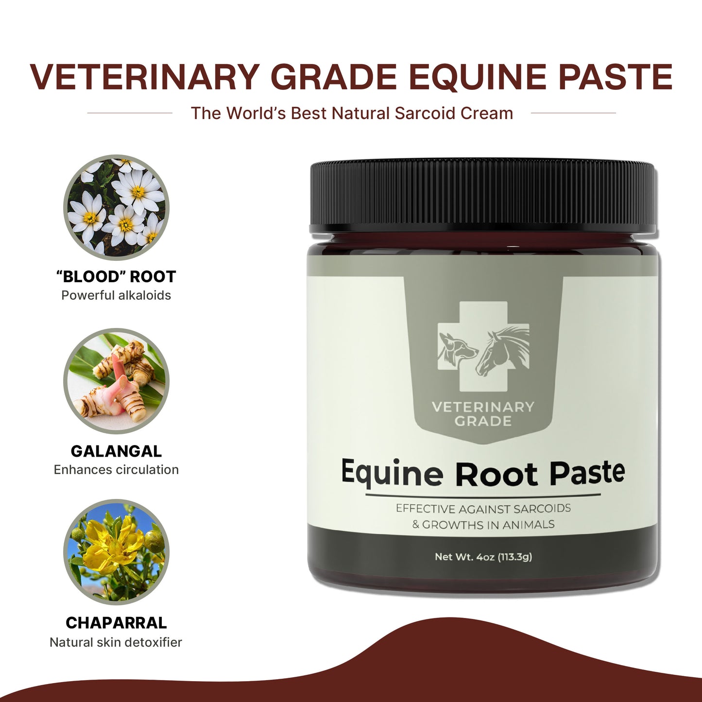 Veterinary Grade Bloodroot Paste (4oz)