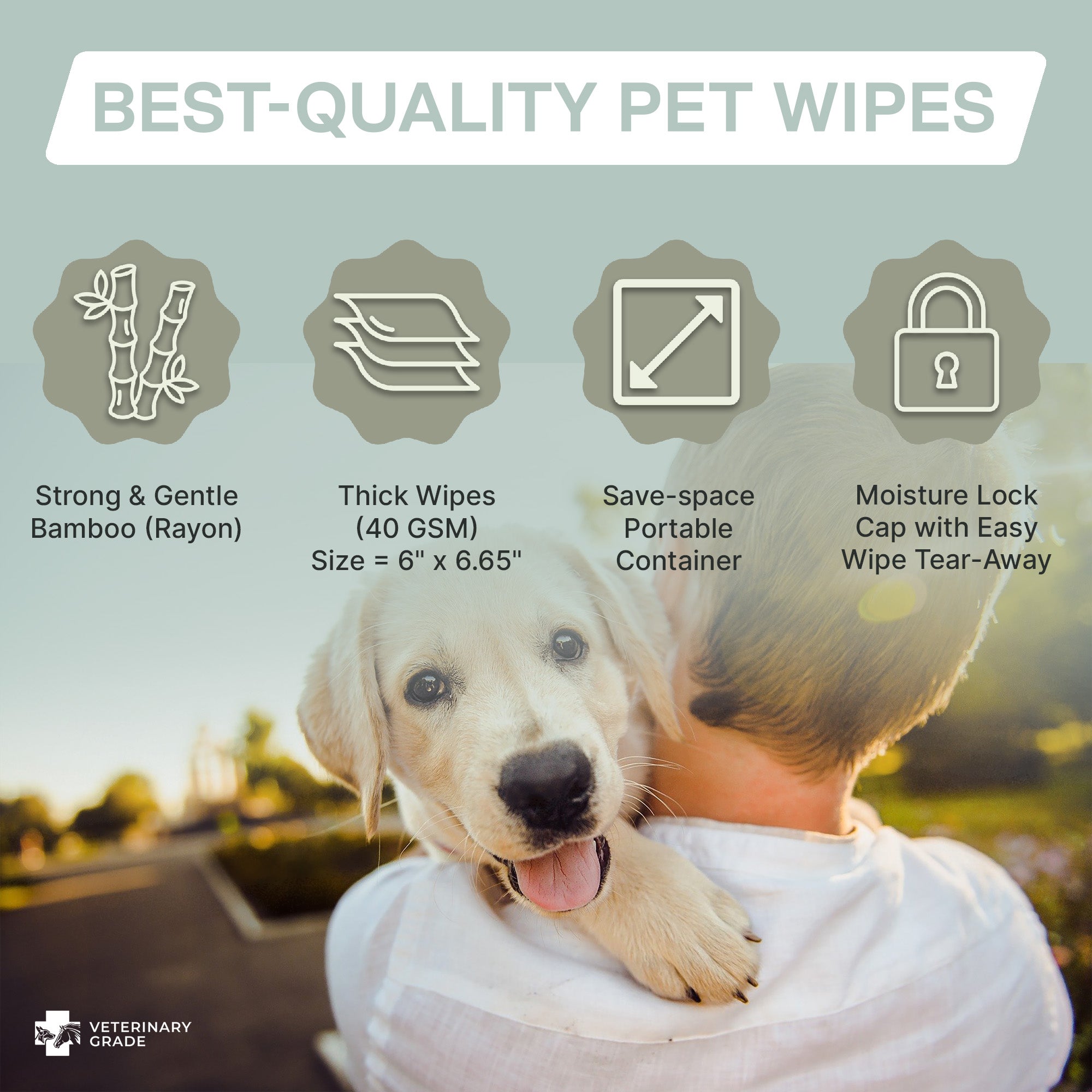 Fly-Be-Gone Natural Insect Repellent Wipes – Veterinary Grade