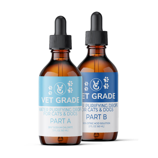 Water Purifying Drops for Pets (2oz Glass Set)